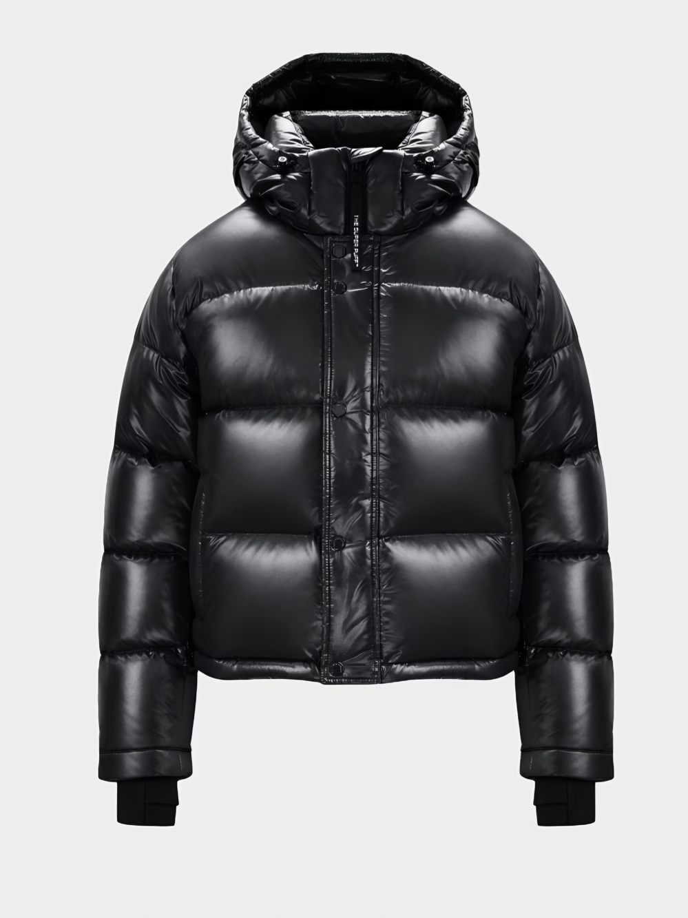 Aritzia TNA Logo Super Puff Shorty Puffer Black 3XS